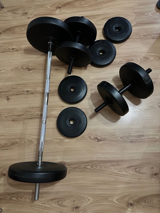 Гантелі та гриф з вагою 50 кг