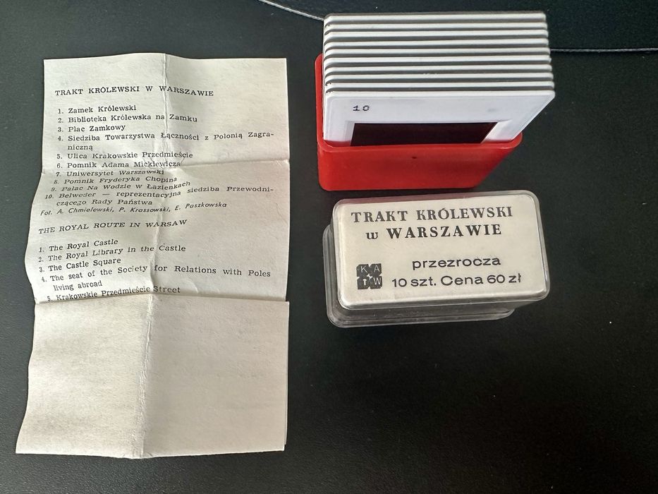 Slajdy Trakt Królewski w Warszawie Przezrocza