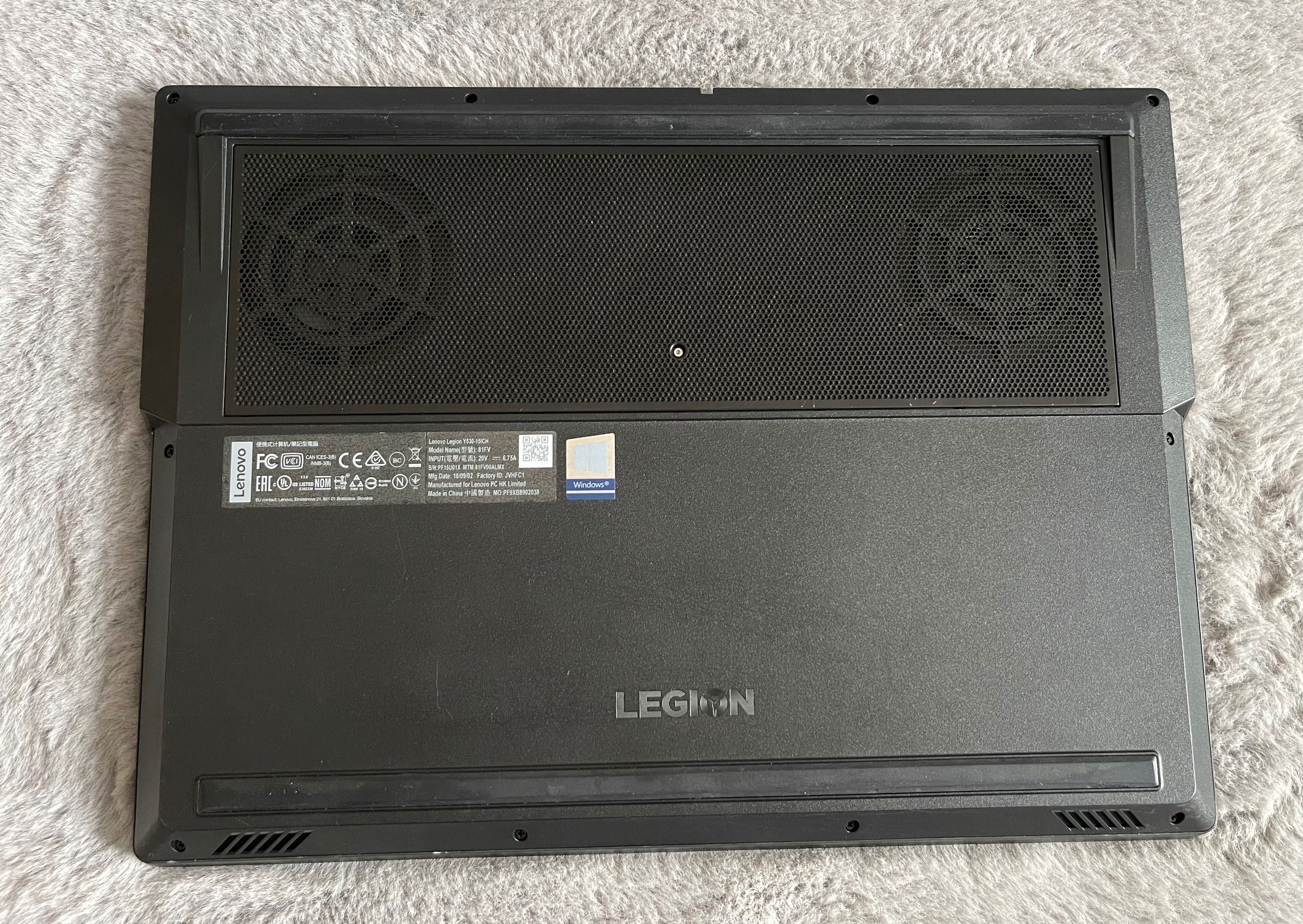 Ноутбук Lenovo legion Y530