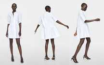 Zara Woman biała sukienka koszulowa letnia XS S