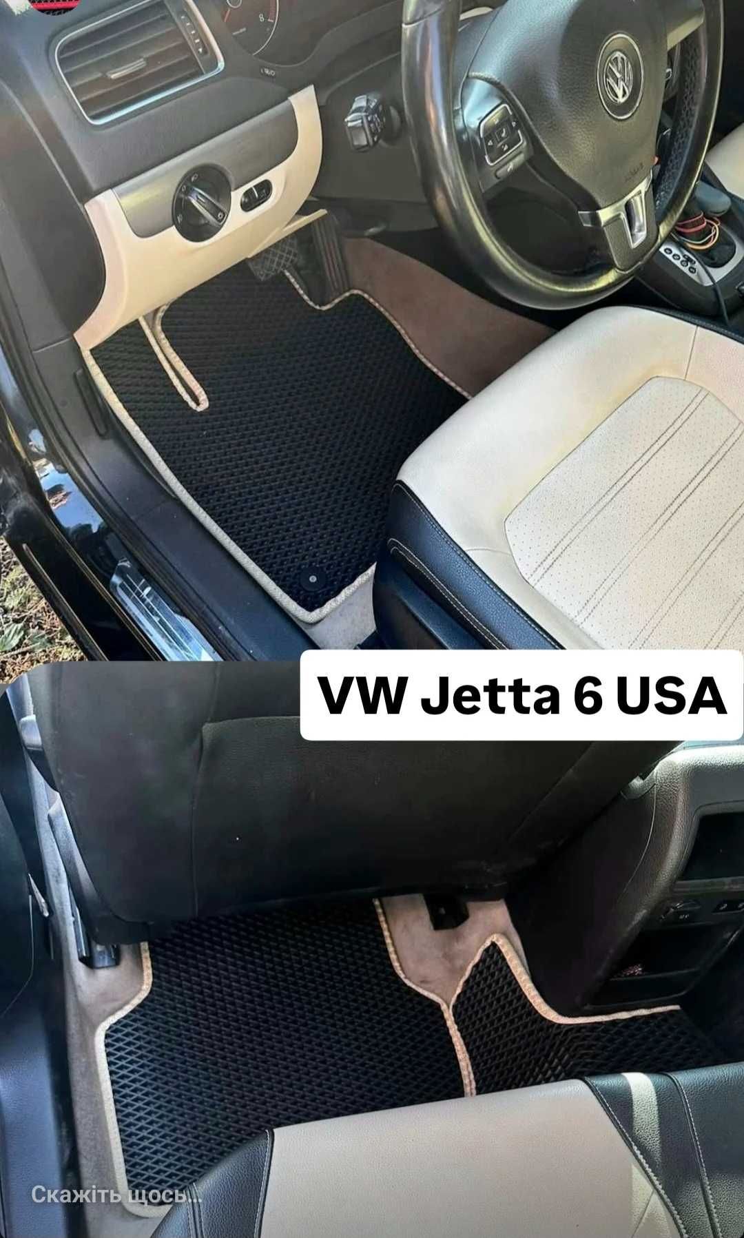 EVA ЕВА Коврики VW Golf Passat CC Caddy Touran ID4 Tiguan + 2 Логотипи