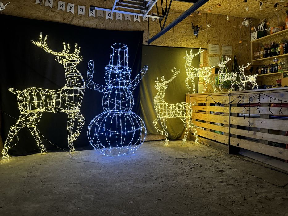 Найкраща новорічна фігура олень новорічный новогодний олень большой 3д