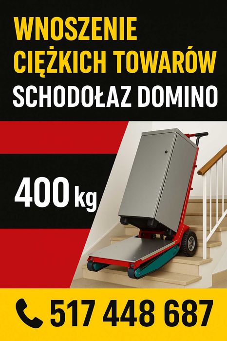 Wnoszenie i znoszenie ciężkich towarów, kotłtły, sejfy, lodówki i inne