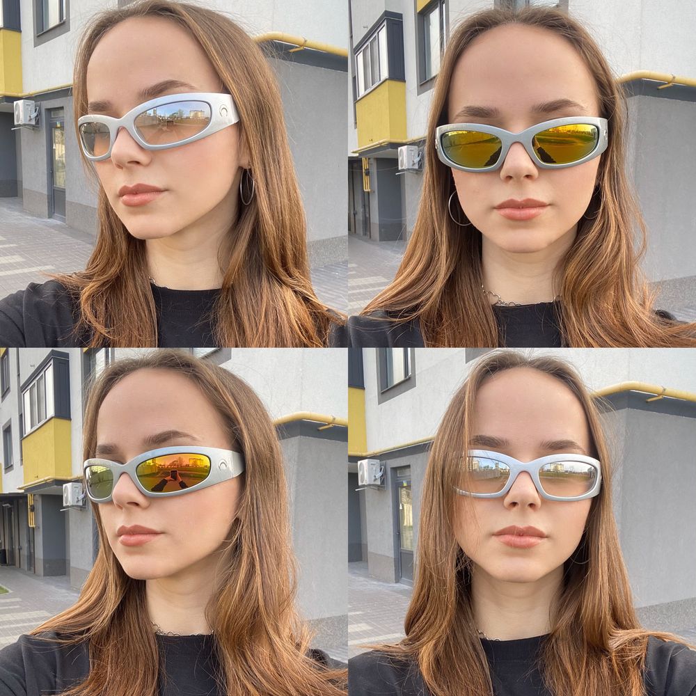 Сонцезахисні окуляри з півмісяцем | Окуляри y2k