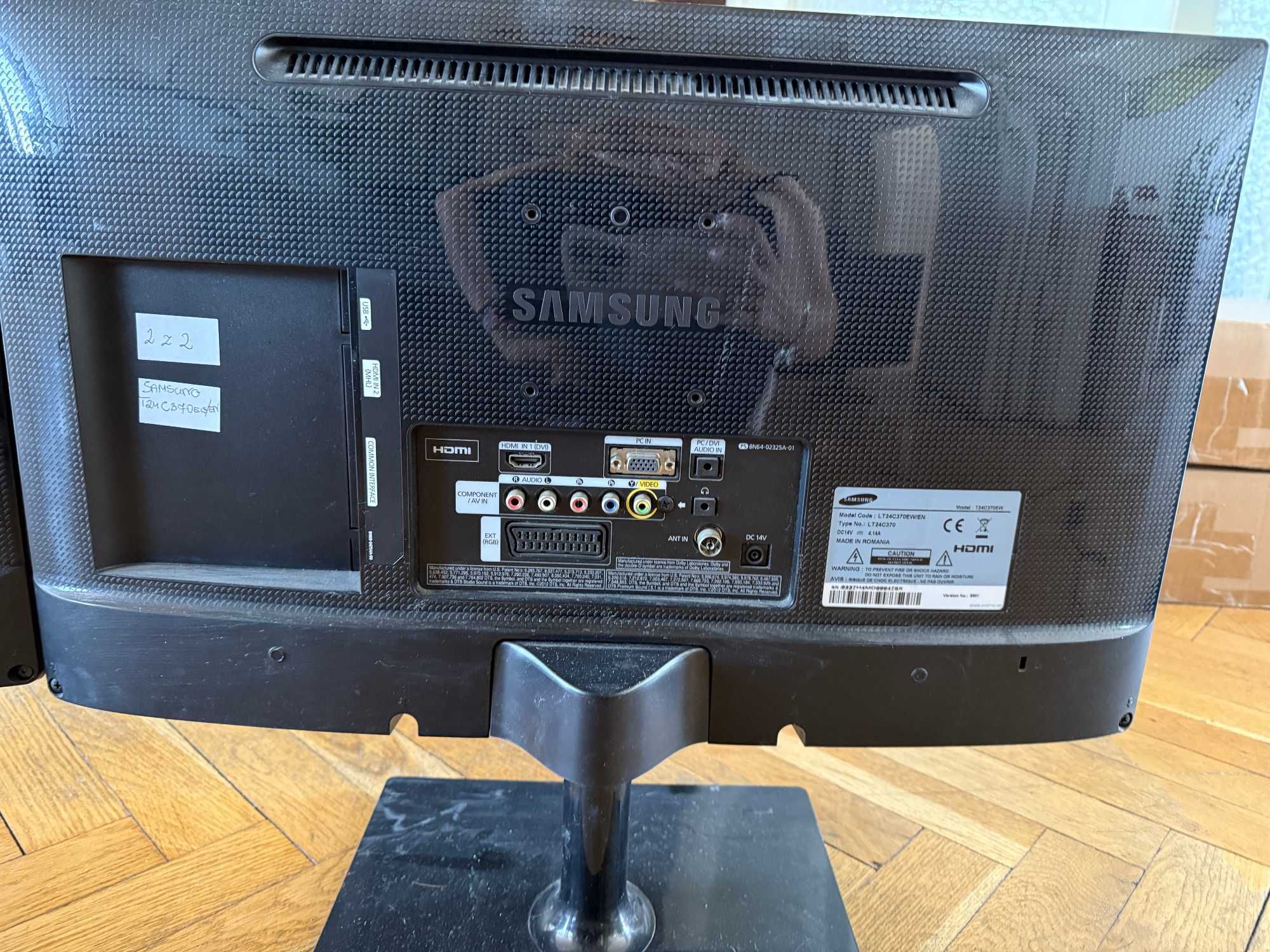 monitor  samsung lt 24tc370 ew/en 2 sztuki