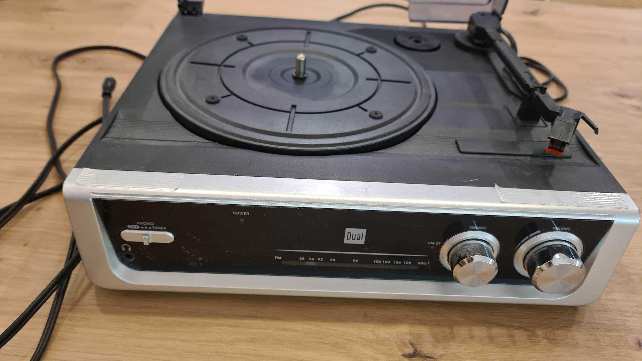 Gramofon Dual DTR 50 Napęd paskowy Srebrno-czarny