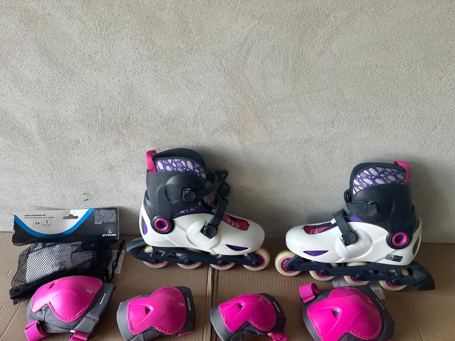 Rolki dziecięce rozmiar 34 36 stan idealny