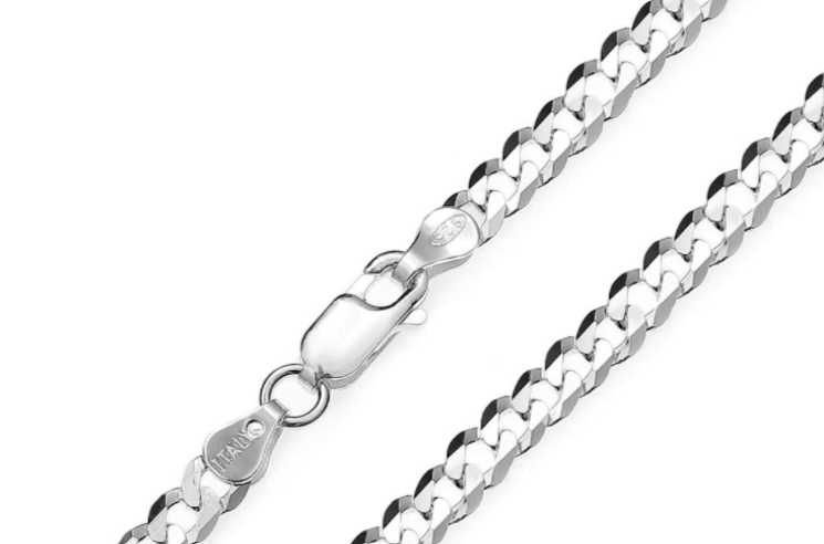Srebrny ŁAŃCUSZEK 50cm PANCERKA 25 gram PRÓBA 925 + GRATIS