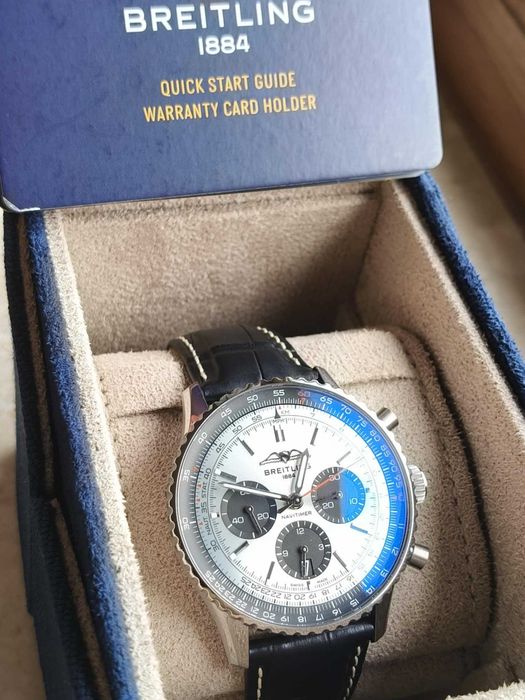 Breitling Navitimer B01 Chrono. 43mm ICE BLUE 2025r / Gwar. do 2033r.