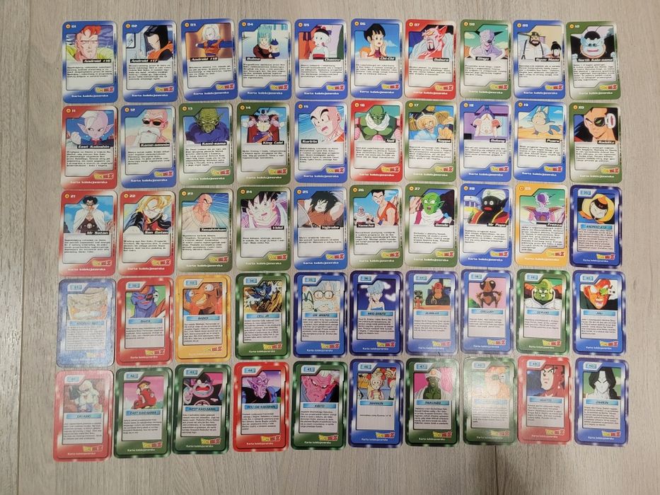 Karty Dragon Ball Chio - 50/50 DBZ kolekcjonerskie