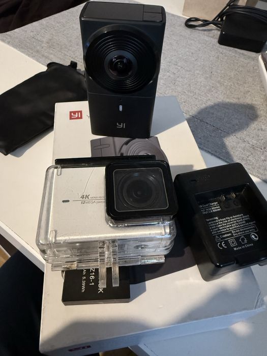 Kamery YI 360 stopni vr i Spotrowa Yi 4k
