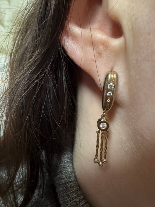 Сережки з дiамантами