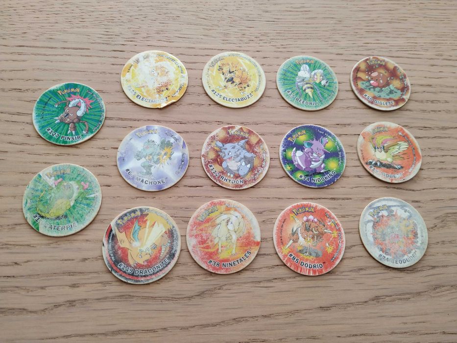 Tazos Pokémon várias coleções