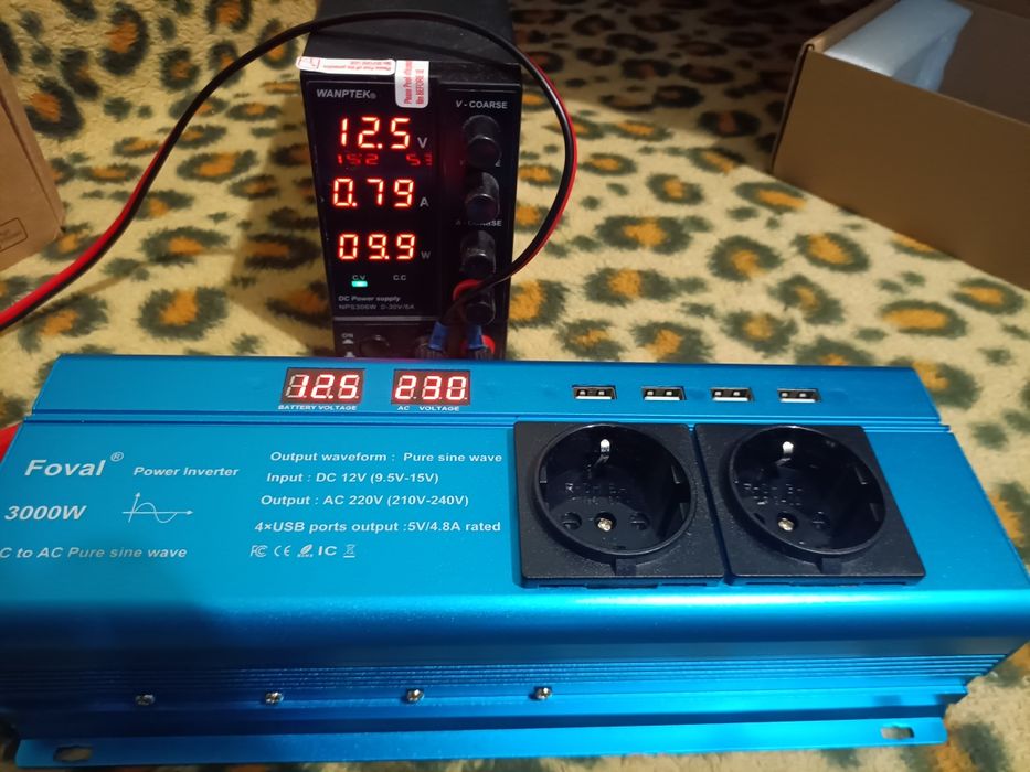 Чесний інвертор преобразователь  24в 12в правильний синус інвектор 220