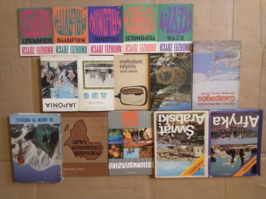 15 książek kontynenty, państwa, miasta, podróże, góry