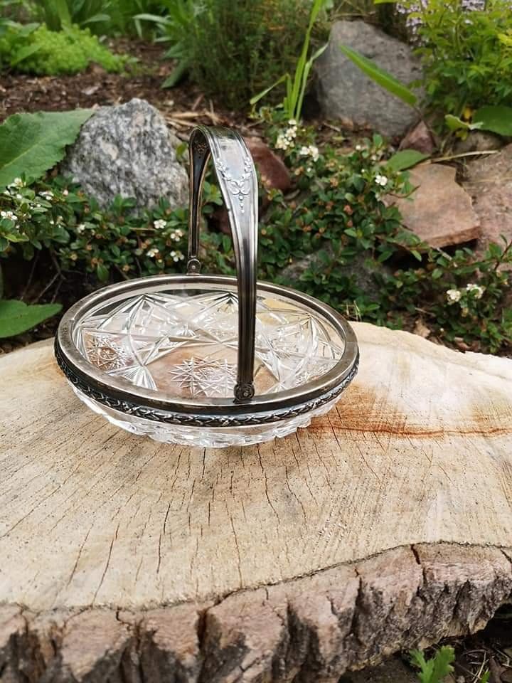 Patera srebro 925 +kryształ