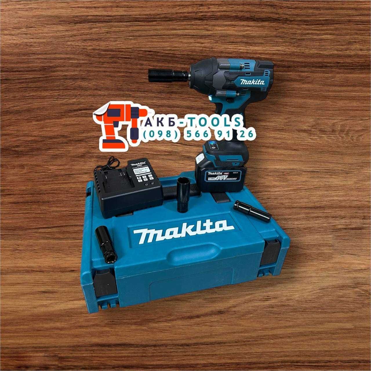 Ударний гайковерт Makita DTW850BL з крутящим моментом 850Nm 1АКБ 36/9