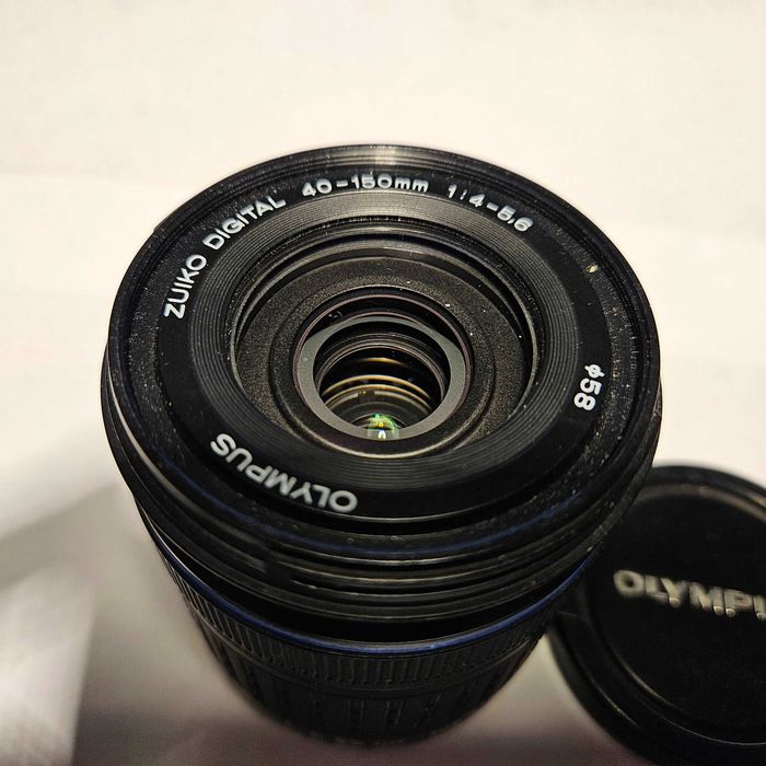 Obiektyw Olympus 40-150 cztery na trzy i adapter na micro 43