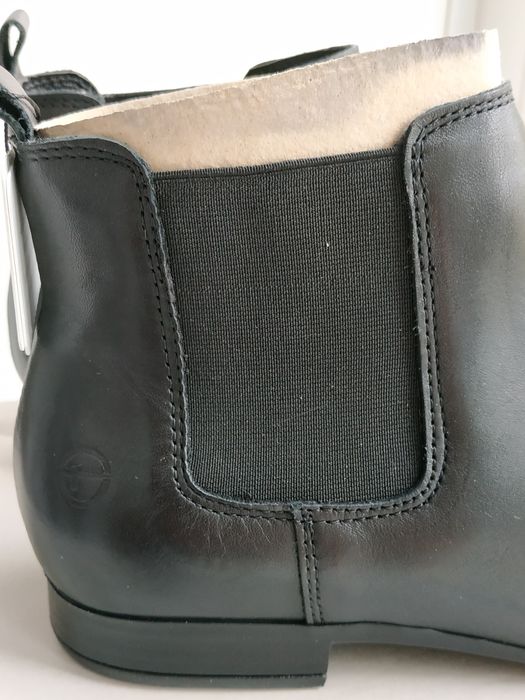 Tamaris НОВЫЕ ботинки/челси кожа 37/24см