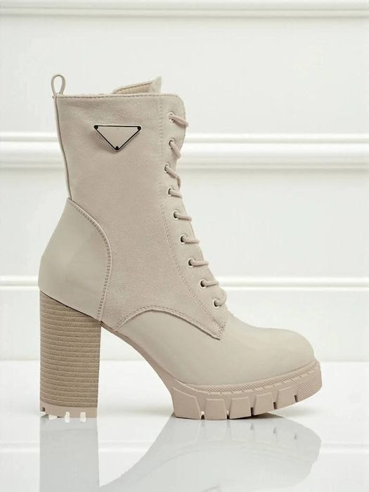 Botki damskie zamszowe