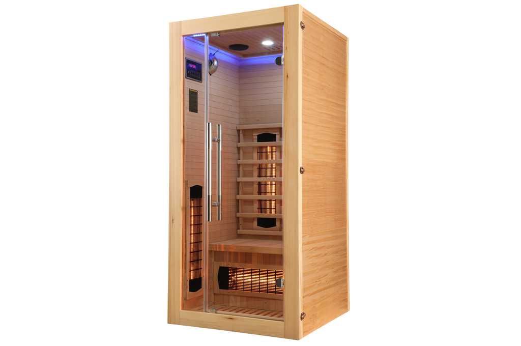 SAUNA NA PODCZERWIEŃ INFRARED 1 osobowa wewnętrzna 90X90X190CM