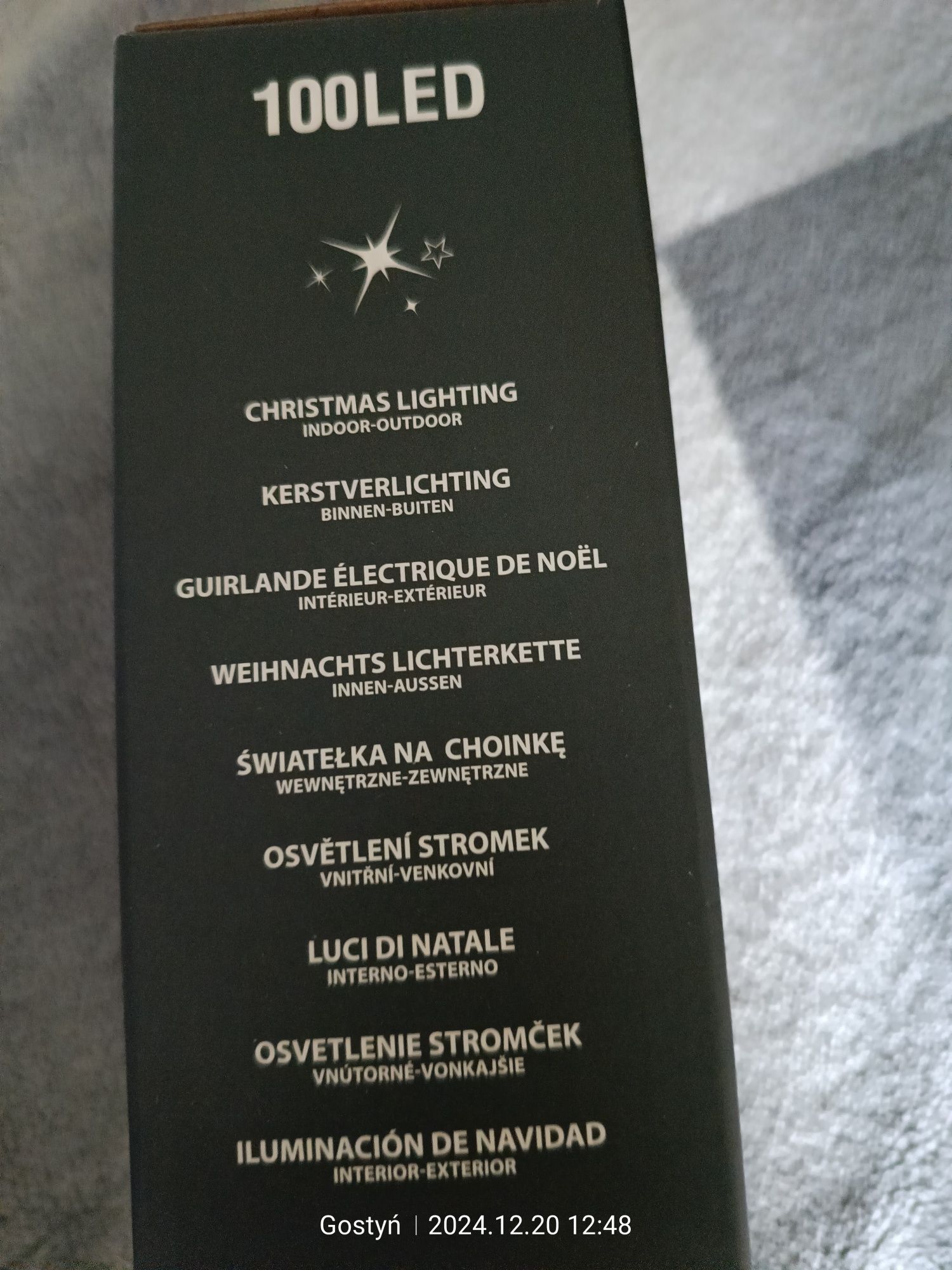 100 LED lampki zewnętrzne multicolor
