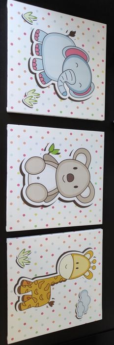 Zestaw obrazków na ścianę. 30x30