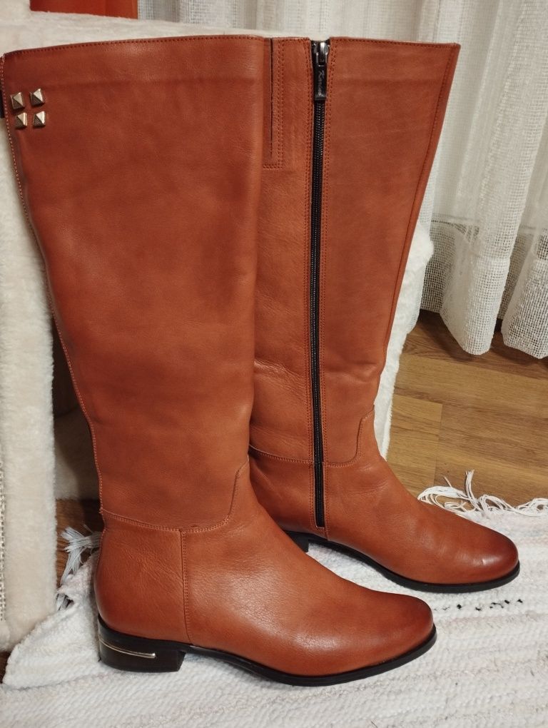 Kozaki skórzane  Nowe r 39  Karino