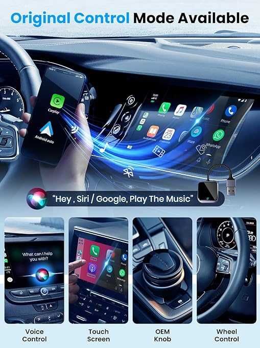 Bezprzewodowy adapter CarPlay Android smart obsługa telefonu z tableta