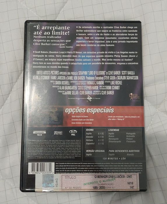 O Senhor das Ilusões (DVD)