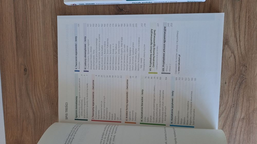 Egzamin ósmoklasisty Tak Zdam Operon repetytorium, niezbędnik z teorią