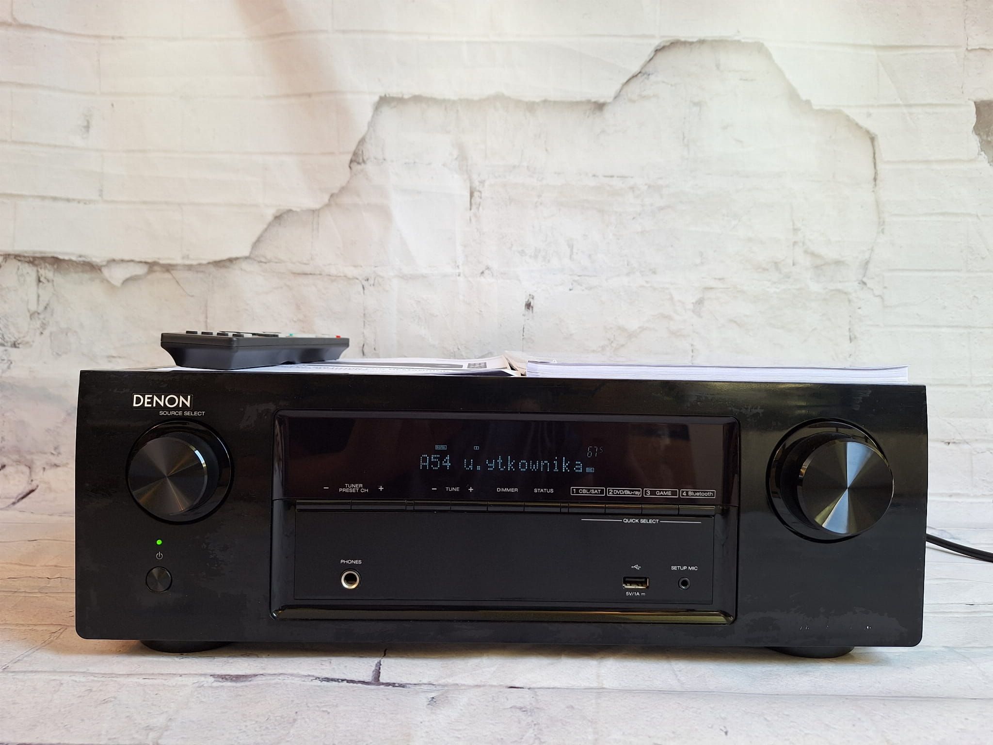 5.1 Denon AVR-540Bt Bluetooth  4K60p  HDCP2.2  HDR USB ARC  DSD
