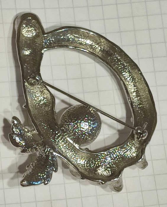 Велика брошка біжутерія, Чехія,до 80-х,стан ідеальний,