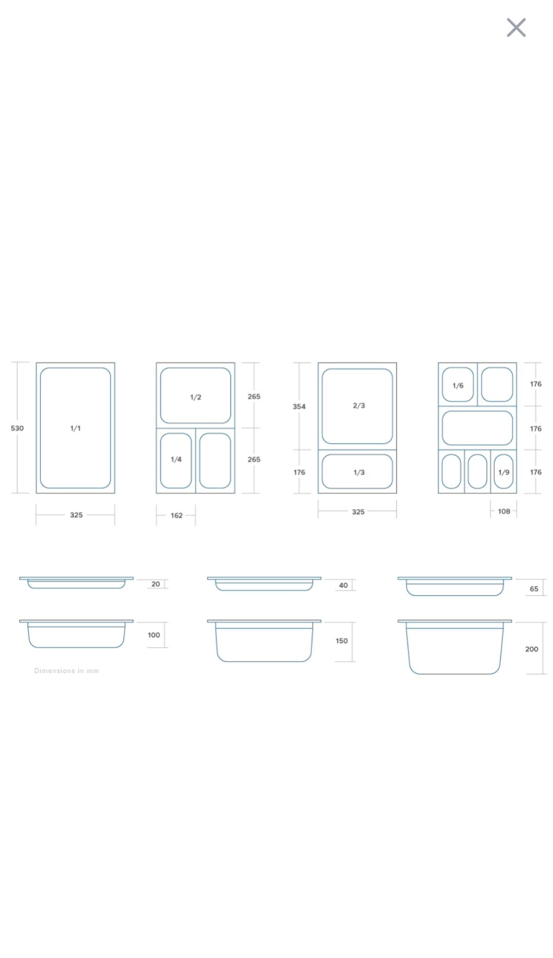 Recipiente Gastronom GN - Aço Inox