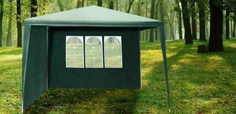 Садовий павільйон палатка шатер 3 вікна 3х3м зелений Польща