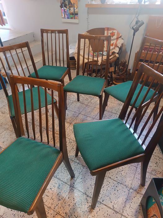 Bytomska fabryka mebli krzeslo typu 200-157 zestaw 6 sztuk R Hałas