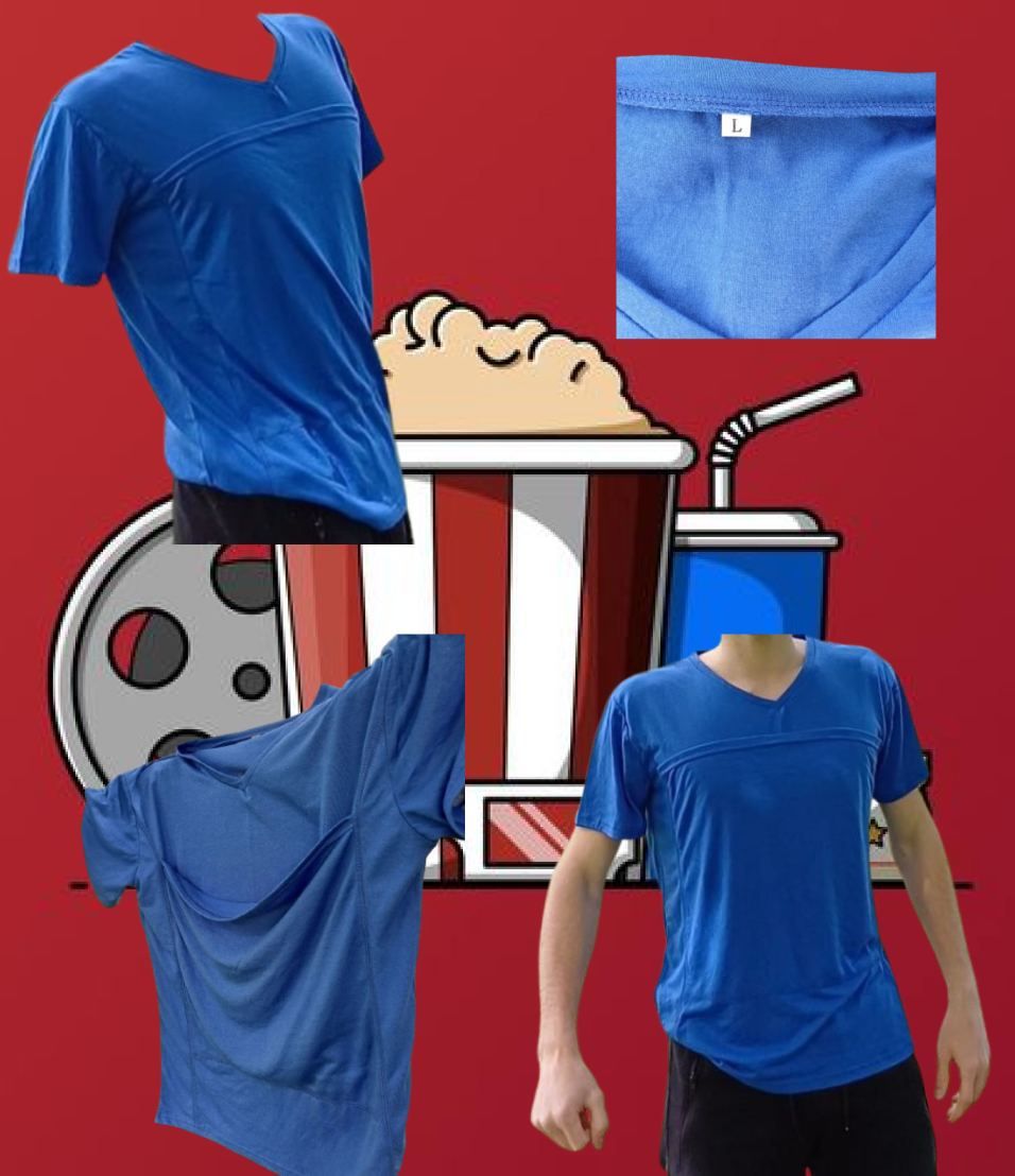 Фулболка-кенгуру для перегляду фільму, домашня футболка,розмір М-L