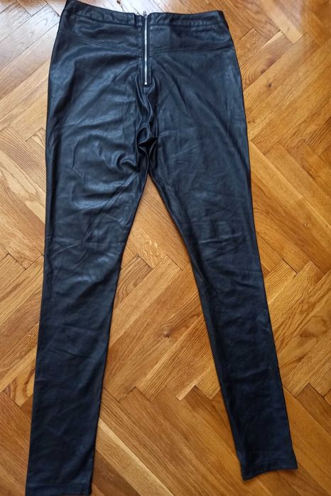 Легінси, лосіни, штани, якісні S/М чорні екошкіра є 2 -х видів