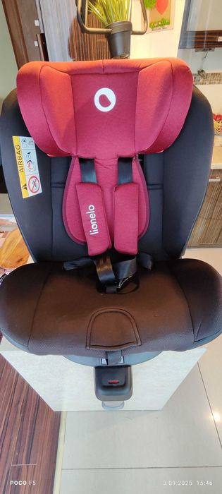 Fotelik Braam lionelo red 0-36kg, obrotowy 360, Się, ISOFIX, i-size