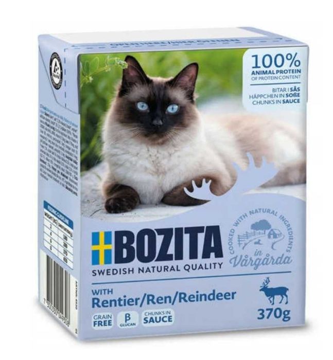 12x Bozita Renifer w sosie karma dla kota wysokomięsna