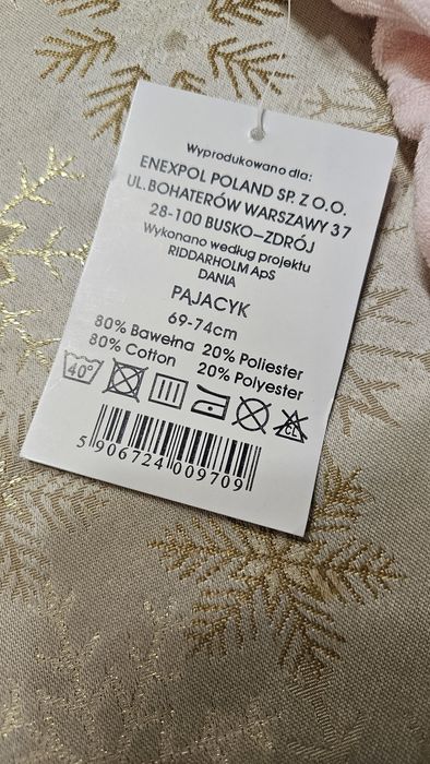 Śpiochy dziewczęce rozmiar 69-74