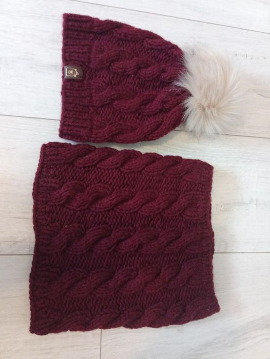 Czapka + komin komplet MisioweLove 1-3 lat nowy!