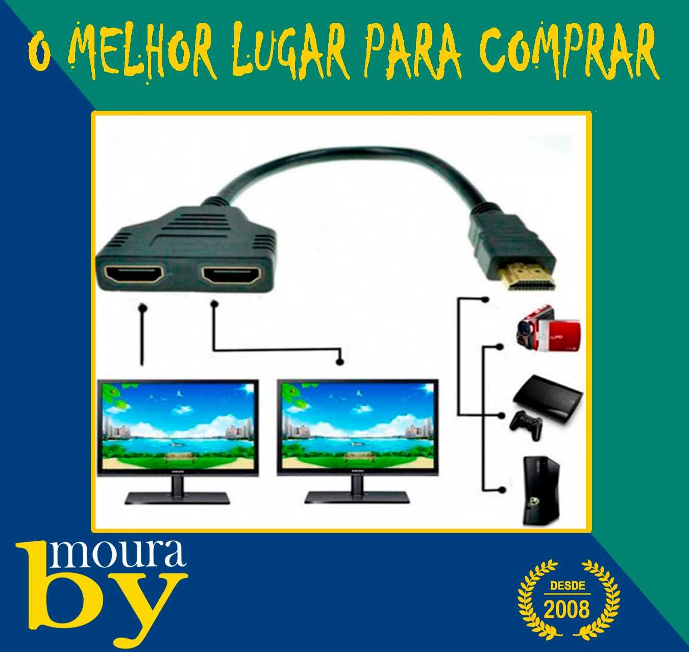 Adaptador HDMI com 2 saidas ou 3 saidas
