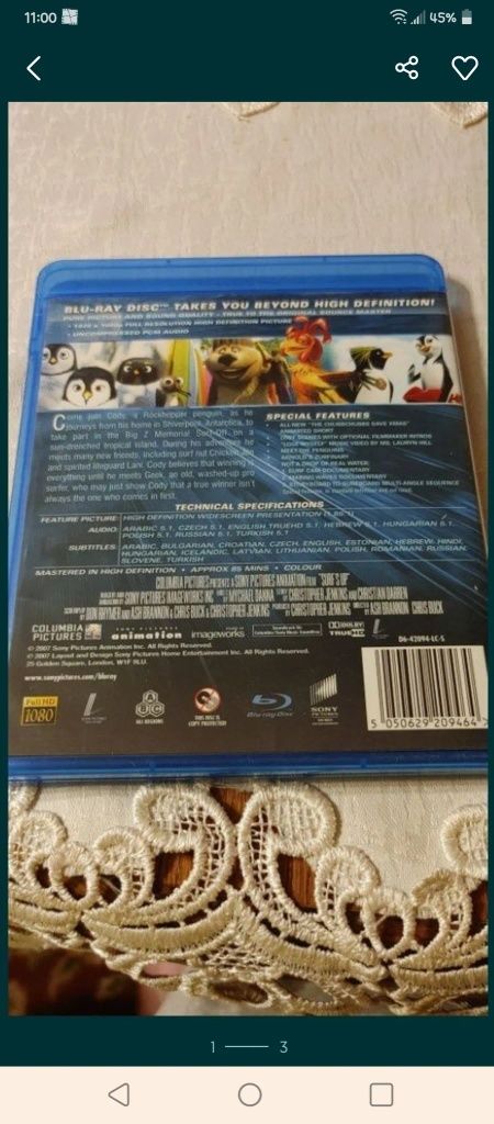 Film animowany Blu-ray Surf's Up