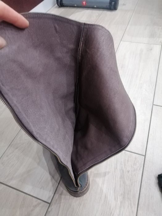 Włoskie kozaki rozm. 37 butelkowa zieleń nowe