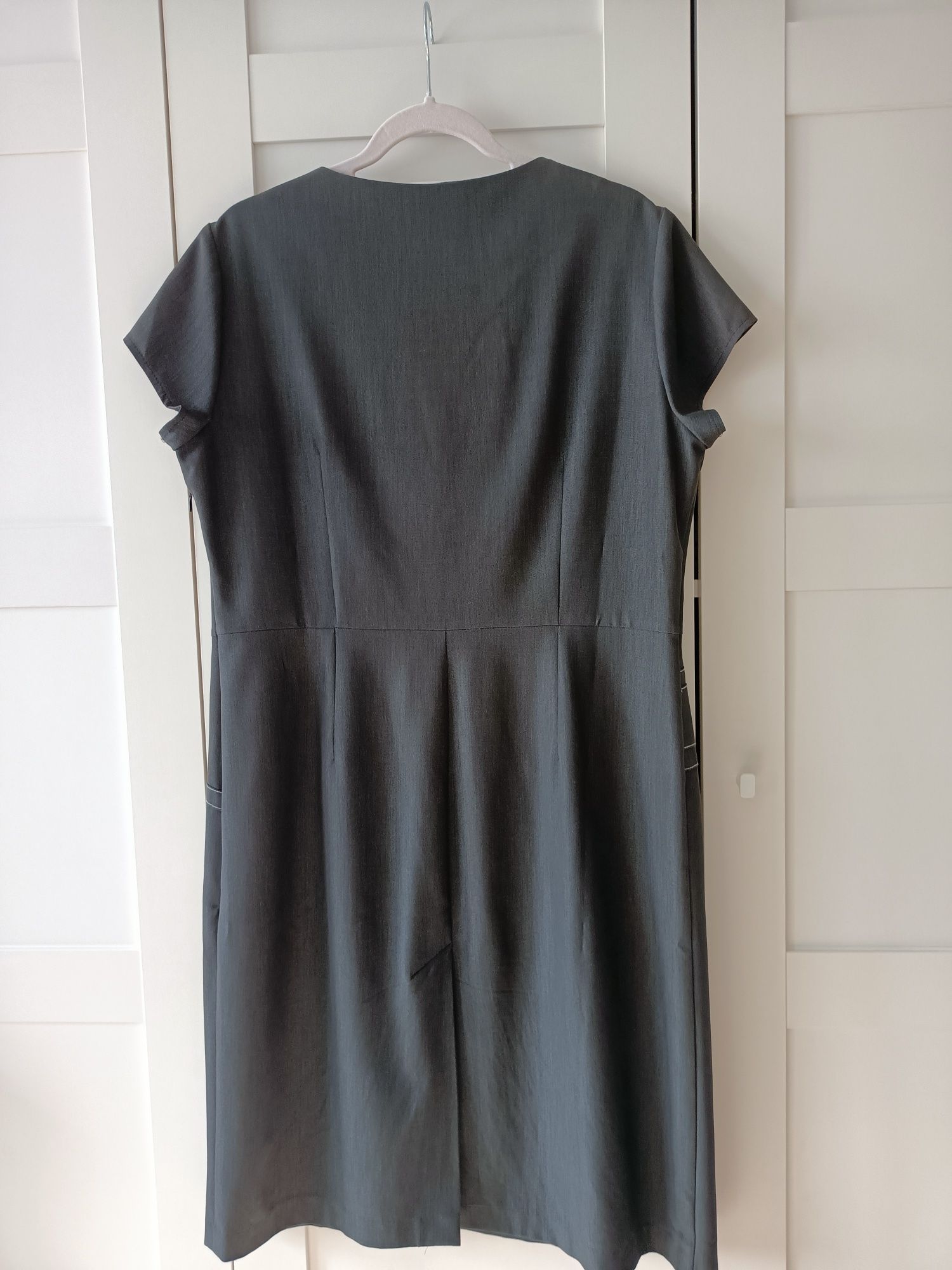 Biurowa elegancka sukienka damska 44/46 XXL xxxl plus size