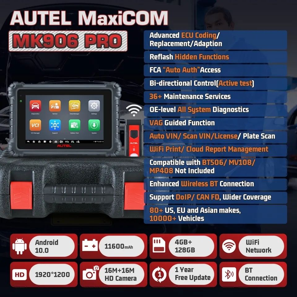 Autel MK906Pro , професійна топ діагностика дилерського рівня 2024р