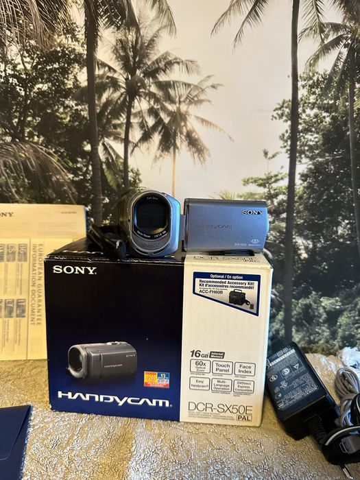 Sony Handycam DCR-SX50E - Caixa original c/ Acessórios