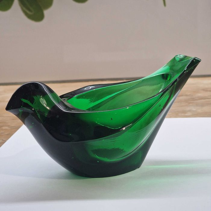 Drost Ząbkowice podstawka pod fajkę ptaszek ptak szmaragodwy