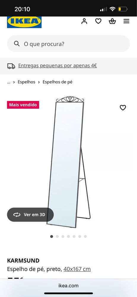 Espelho IKEA em ótimo estado